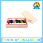 संवेदी सामग्री, लकड़ी के खिलौने, बच्चों के रंग गोलियाँ के लिए शिक्षा के खिलौने मोंटेसरी (2 बॉक्स